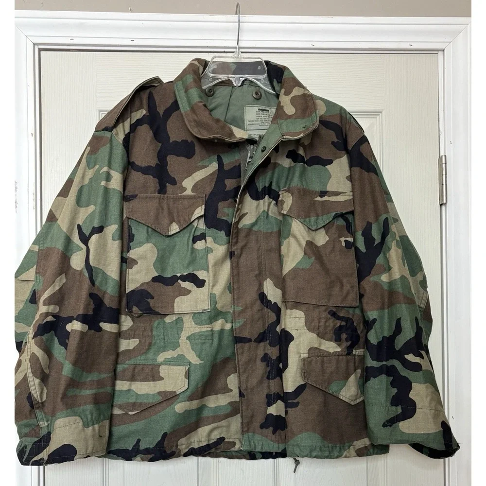 NEW USGI M-65 Cold Weather Coat Woodland Camo XL Regular Stock# 8415-01-099-7841